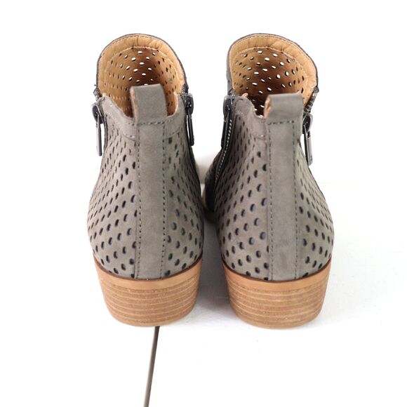 EC Lucky Brand Basel 3 Perforated Leather Ankle Bootie Size 8.5 - Picture 5 of 8